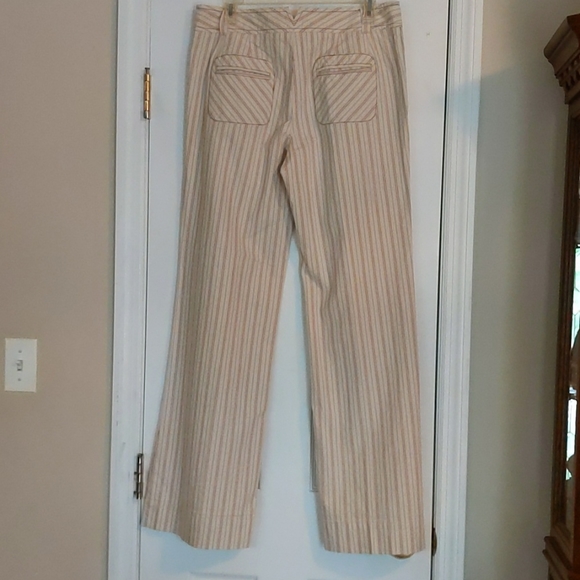 Free People Wide Leg Pinstripe Pants - Picture 3 of 14